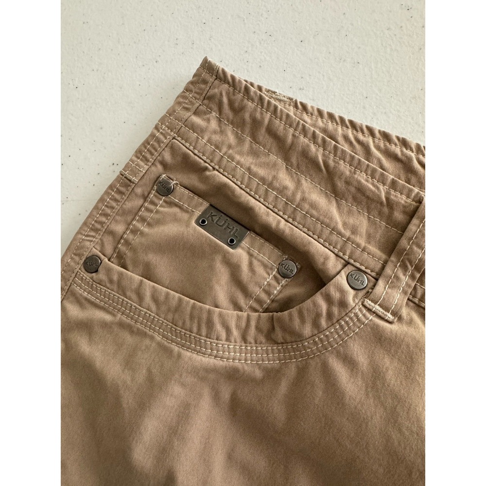 KUHL Pants Mens 40x30 Beige Tan Vented Cargo Utility Gorpcore Hiking Outdoor